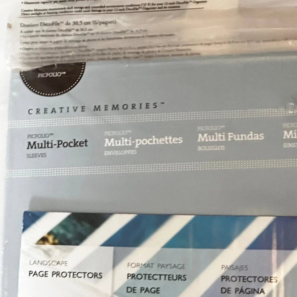 Creative Memories 12x12 Scrapbook Pages Protectors DecoFile Folders Lot NEW